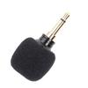 3.5mm Black Portable Mini Wireless Microphone for Mobile Phone Recording (Monoaural Plug)