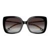 Burberry 4323F New Striped Series Elegant Vacation Style Fashion Square Sunglasses Women sunglasses Black BE-S-4323F-38538G