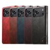 Business Magnetic Leather Wallet Card Solt Phone Case For iPhone 17 Pro Max 16 Plus 15 14 13 12 11 Bag Flip Book Kickstand Cover