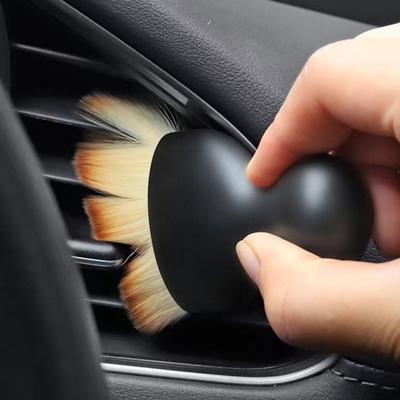 Car Interior Detailing Bristle Brush Soft Tool Cleaning No Comfortable Grip Scratches Car
