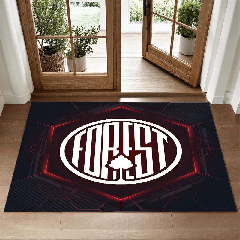 Nottingham Forest Design Kristall-Samt-Teppich Weich Dekorative Matte für Schlafzimmer Eingang