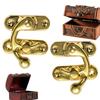Wooden Box Toggle Latch Hasp Hook Lock Closure for Jewelry Chest Gift Wine Case Leather Bag Handbag Suitcase with Screw