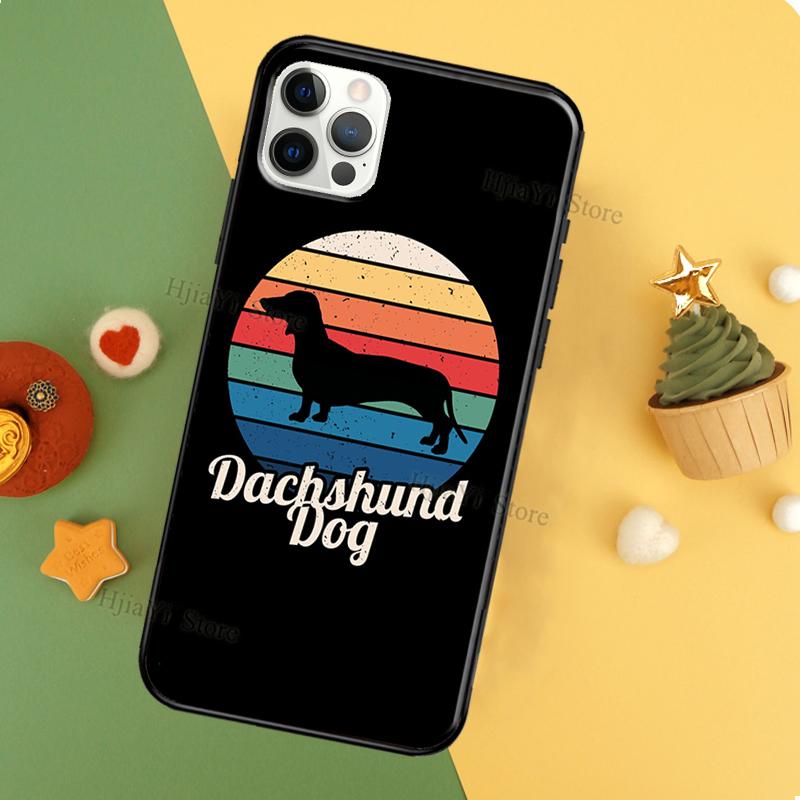 Dachshund Teckel Dackel Dog Silicone Case For iPhone 13 12 Mini 11 14 Pro Max 7 8 Plus X XS Max XR 5S SE 2020 Back Cover