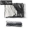 50 Stück 5/6/7 cm U-förmige Haarnadeln, gewellte Haarspangen, einfache Metall-Bobby-Pins, Haarspangen, Brautfrisur-Werkzeuge, Haarnadeln