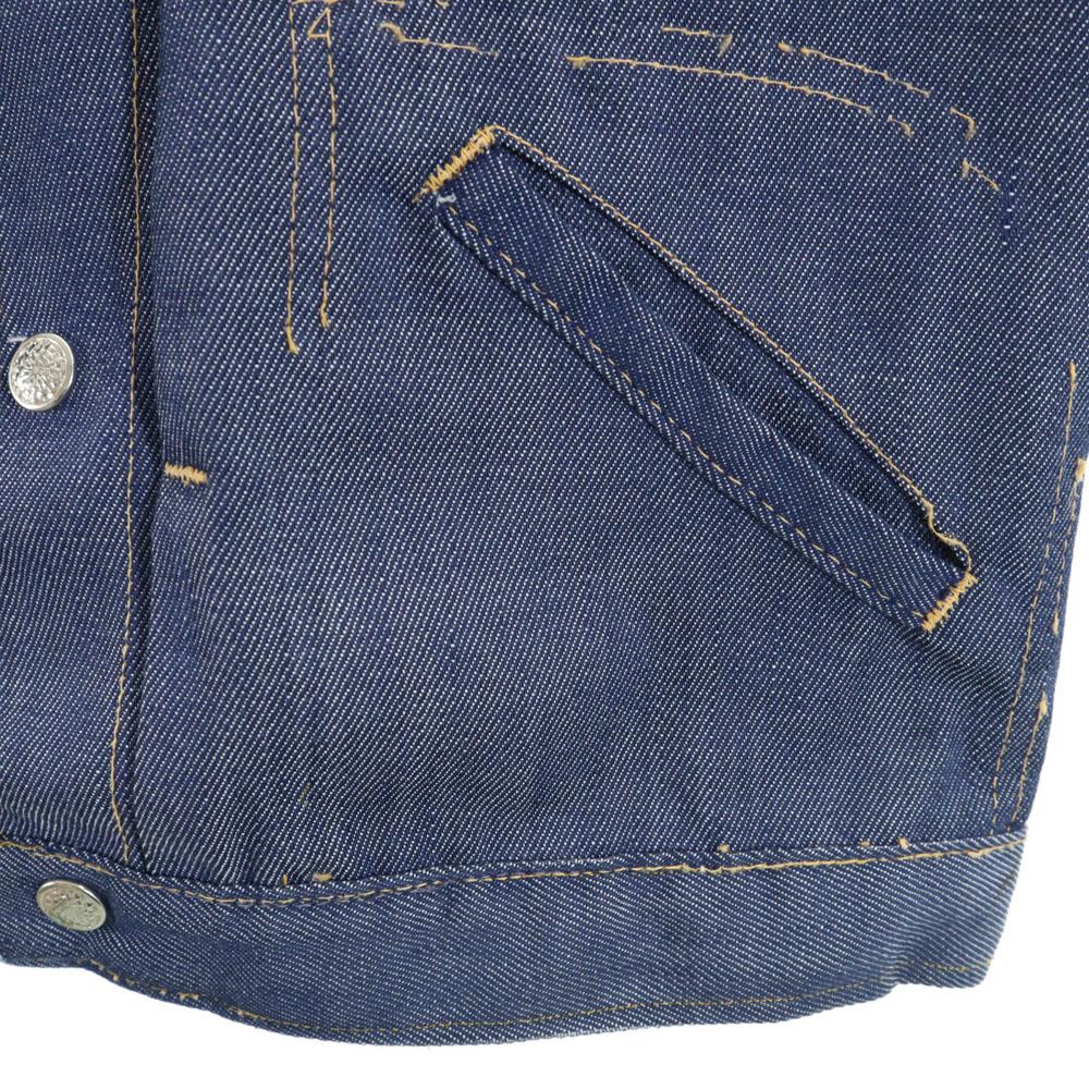 JCPenney 70s vintage Denim Jacket M Navy RANCH CRAFT Tracker Women Used