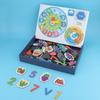 Interactive Educational Teaching Clock Hands-On Learning Tool Durable Design Moveable Arms Vibrant Clear Markings For Classroom Home Use