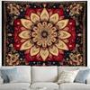 Bohemian Sun Moon Mandala Tapestry Tribal Ethnic Geometric Wall Hanging for Living Room Home Decor Wall Hanging Tapestry