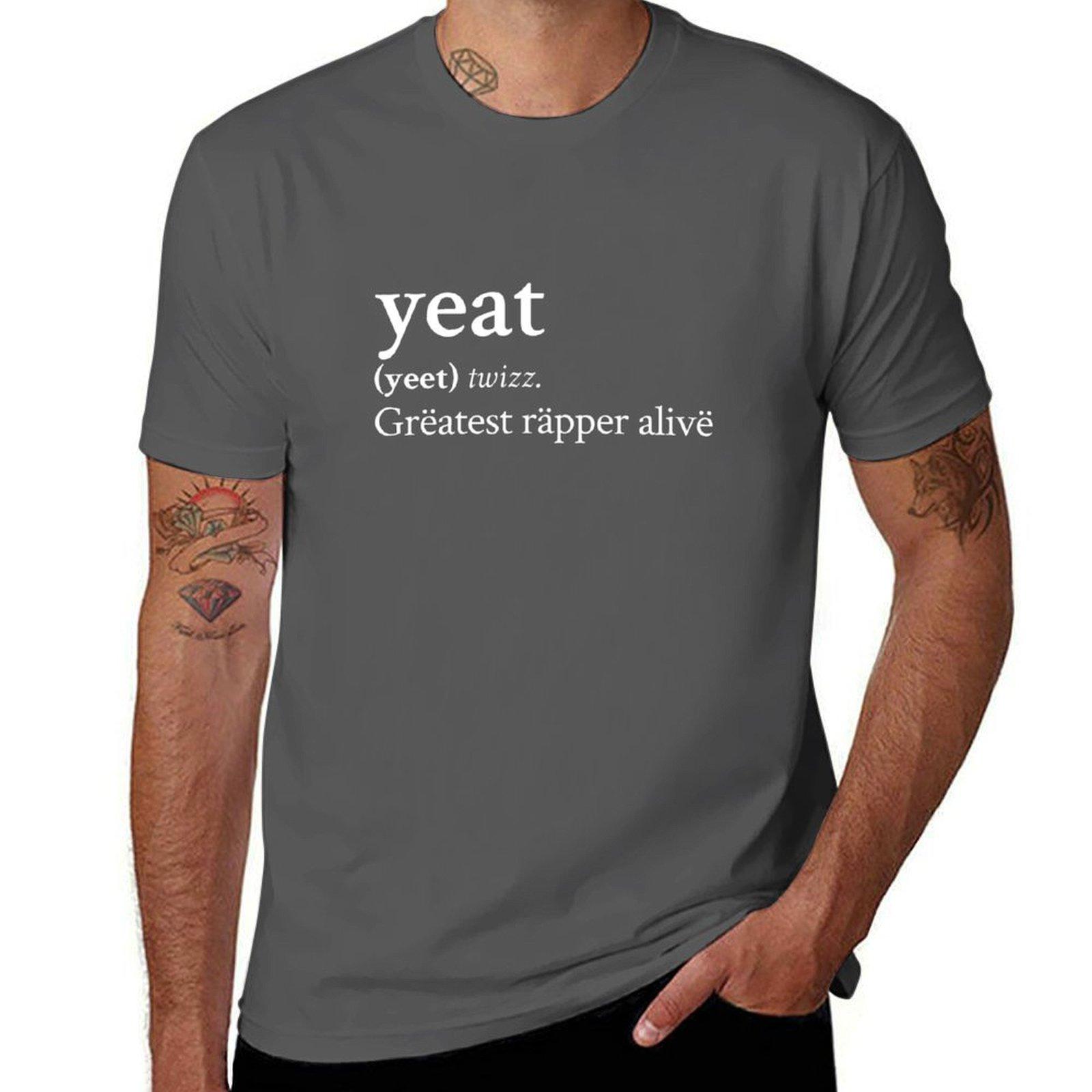 

Gratest Rpper Aliv by Yeat T-Shirt cotton t shirts man 100% t shirts for man graphic tees T-Shirt 4XL