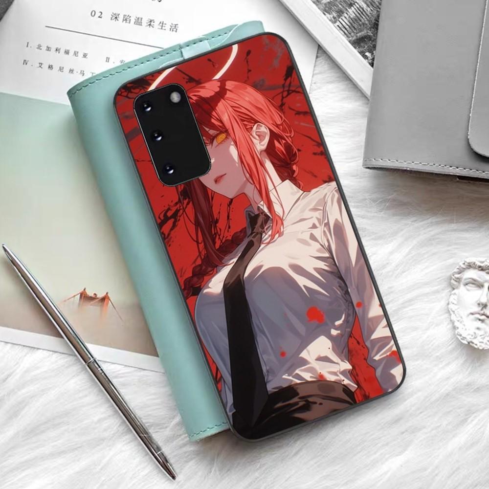 

Chainsaw Man Makima Phone Case Silicone PC+TPU For Samsung S10 20 30 22 23 24 Plus Lite Ultra Cover Samsung S24 Plus