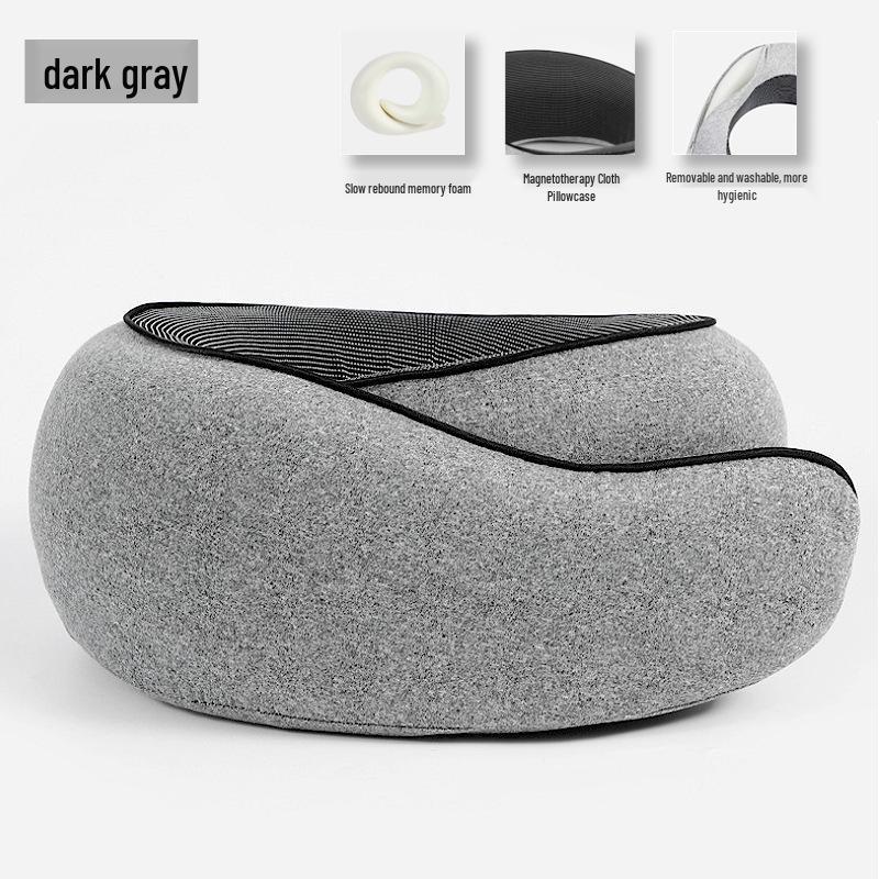 Memory Foam U-Shaped Travel Pillow - Neck Support for Naps & Airplane Comfort