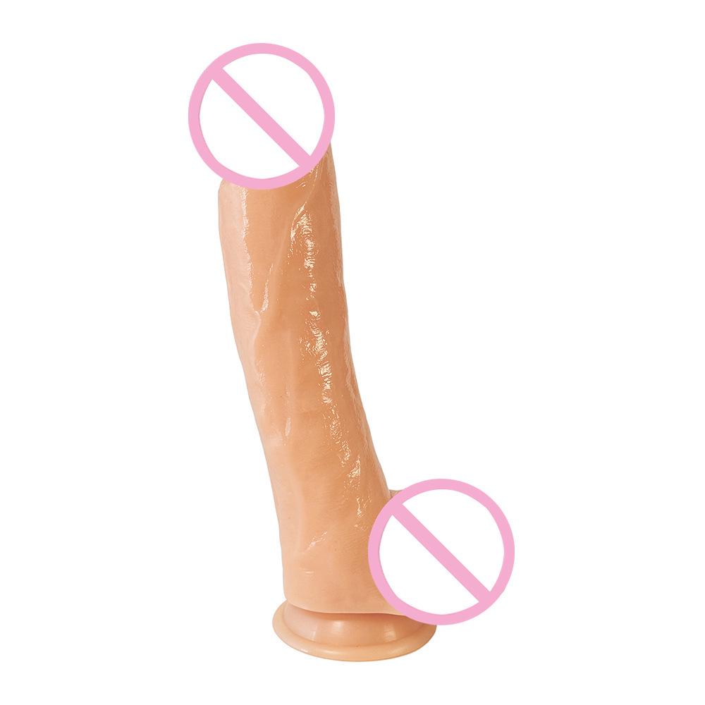 Realistic Silicone Dildo with Anal Plug for Couples - Adult Erotic Toy