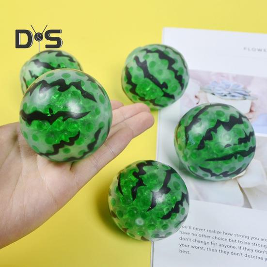 Bead Filled Fruit Squeeze Toy Stress Relief Strawberry Grape Watermelon Pineapple Pinch Sensory Fidget Toy Kids Adults Soft TPR Calming Stress Ball