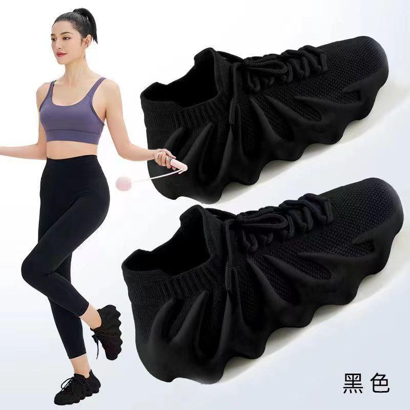 

Training shoes women s indoor fitness ******** rope thick-soled yoga non-slip shock absorption lightweight special soft-soled treadmill sports shoes 35