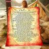 New To Christian Bible Psalms Printed Blanket Soft and Comfortable Home Travel Car Air Conditioning Blanket Beach Towel Tapestry
