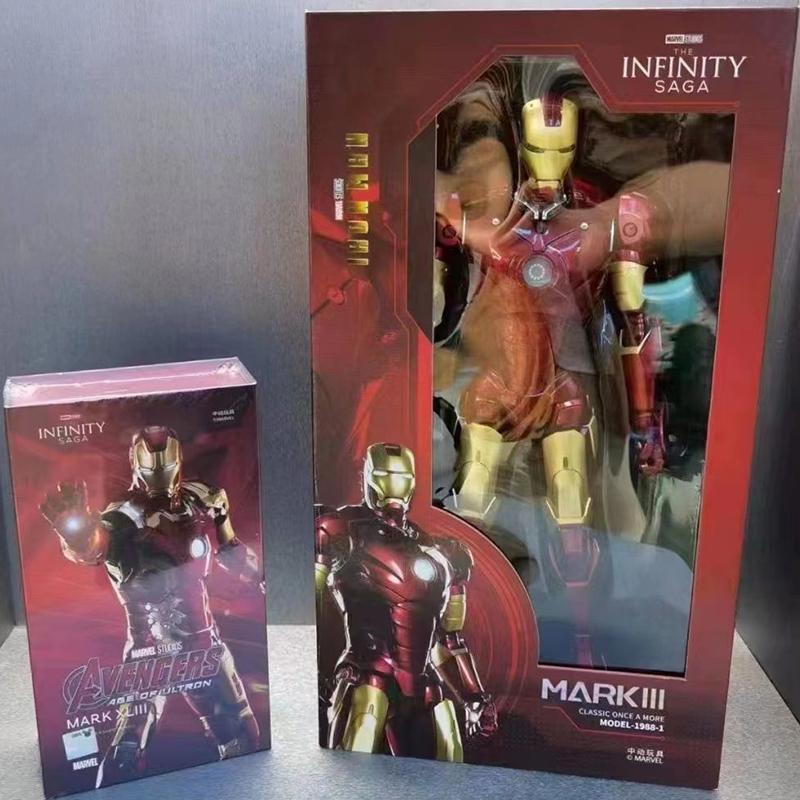 Zd 1/5 Iron Man 36cm Mk3 Original Legends 10th Anniversary Collector Tony Stark Miniature Action Figure Children Playthings Presents