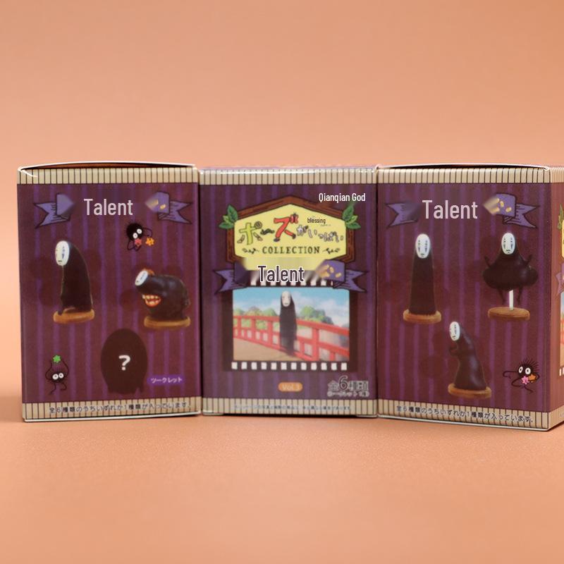 6 Styles Spirited Away No-Face Man Mini Doll Blind Box Figure