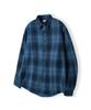 Whoops Fuzzy Ombre Check Shirt [Blue]
