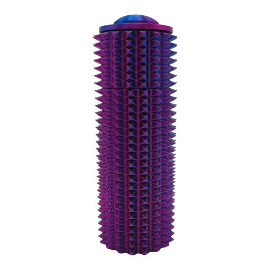 

Маленькая игрушка для захвата, яркий цвет, портативный, помогающий снять стресс, сжимающий роликовый пресс синий/фиолетовый