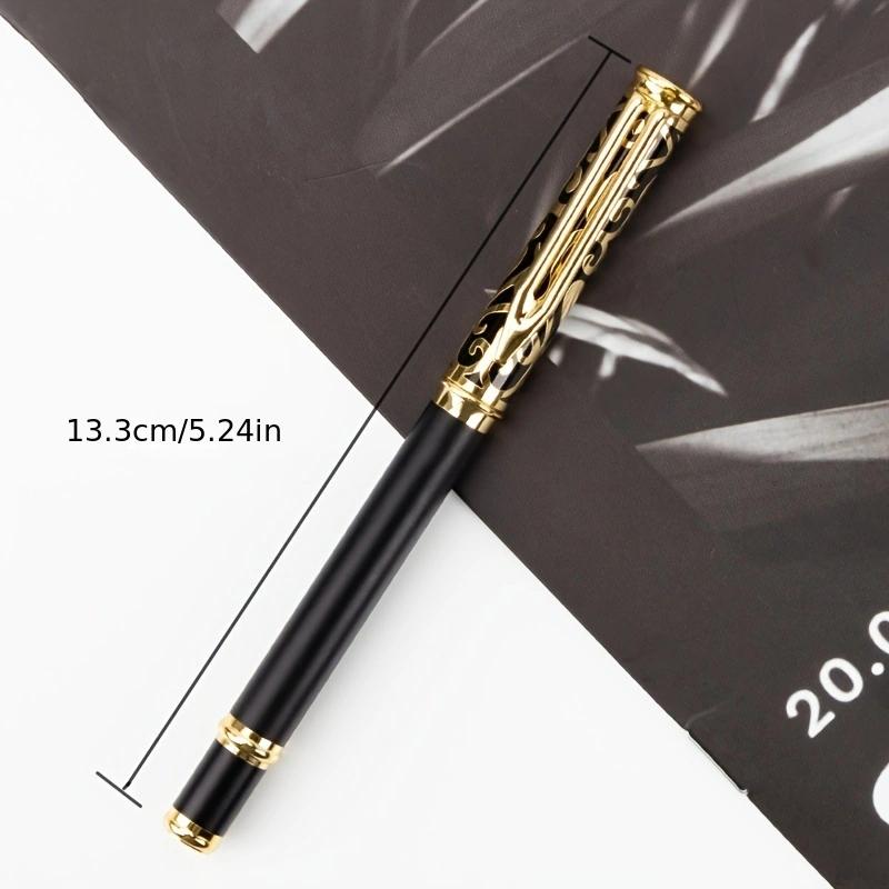 Classic Business Design 0.5mm Metal Signature Pen, Suitable for Men and Women's Business Office Ballpoint Pen (black Ink)