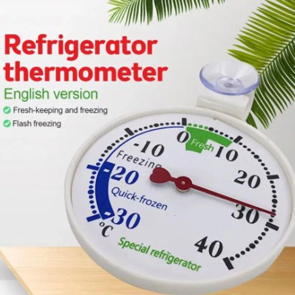 ABS Refrigerator Thermometer with Suction Cup -30~40 ℃ Refrigerator Freezer Thermometer Fridge Refrigeration Temperature