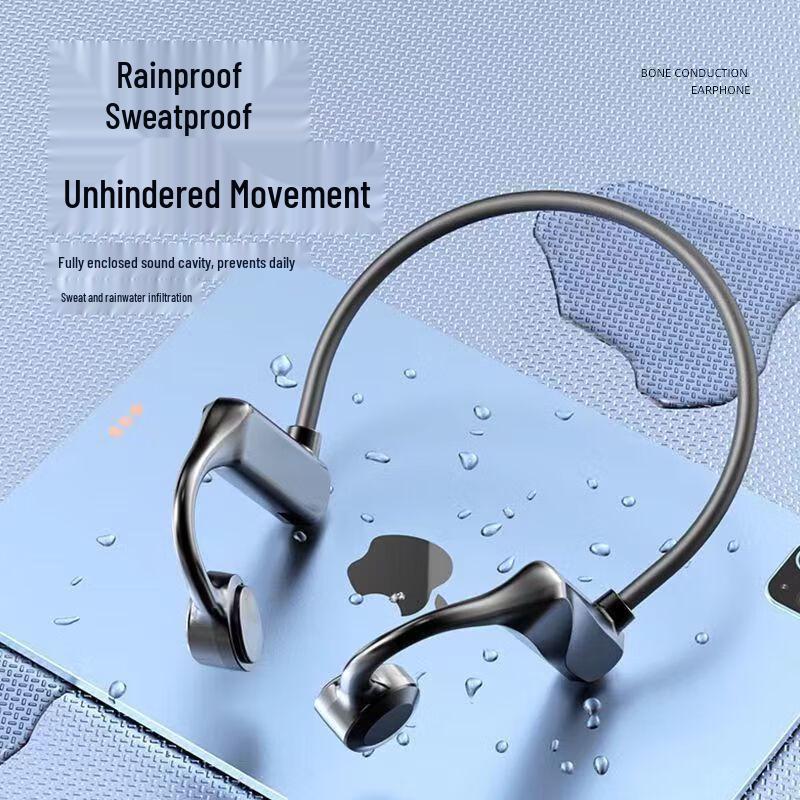 Bone Conduction Bluetooth Earphones, Long Battery, Dual Ear Sports Clip-On, High-Fidelity Sound KS69