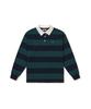 CLOVE [25Fw Clove] Striped Rugby Shirt (Green)