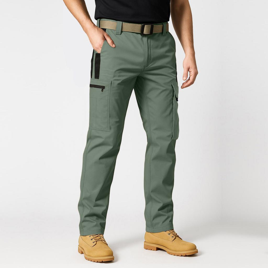 Men's Work Pants With Multiple Pockets, Waterproof And Tear Resistant Pants