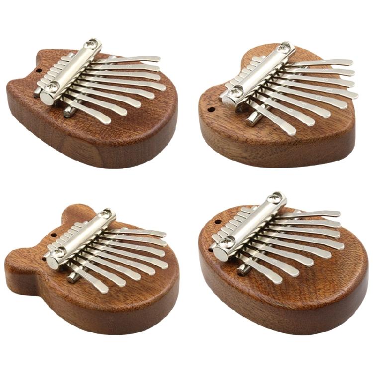 Exquisite Finger Thumb Piano Marimba Musical Instrument 8 Keys Thumb Piano Portable Wood Finger Piano Easy Use