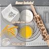 Christmas Embossed Rolling Pin for Baking Cookies Embossing Rolling Pins with Design Wooden Engraved Springerle Roller Pin Dough Patterned Clay