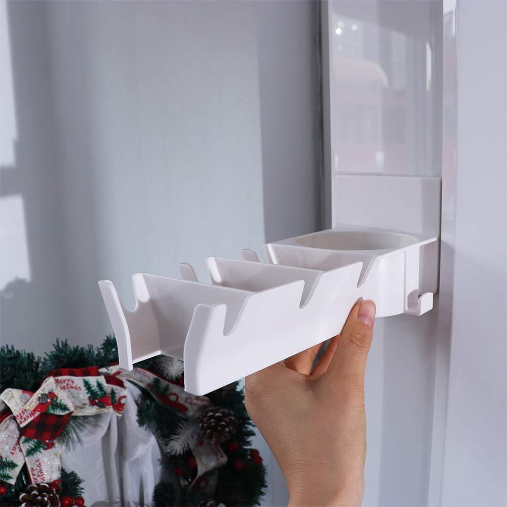 Wall Mounted Badminton Racket Holder Punch Free Ball Storage Rack Tennis Racket Hanger Home