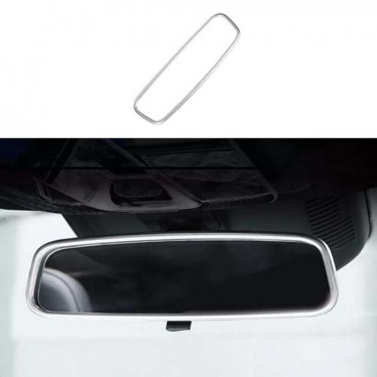 For Benz C-Class W206 -23 Interior Rearview Mirror Silver Steel Strip Frame