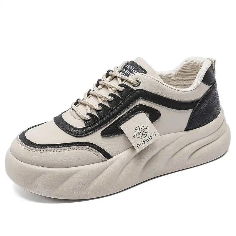 Autumn-spring Without Heels Women's Tenid Flats Comfortable Women's Sneakers Black Women's Sports Shoes Link Vip Choes