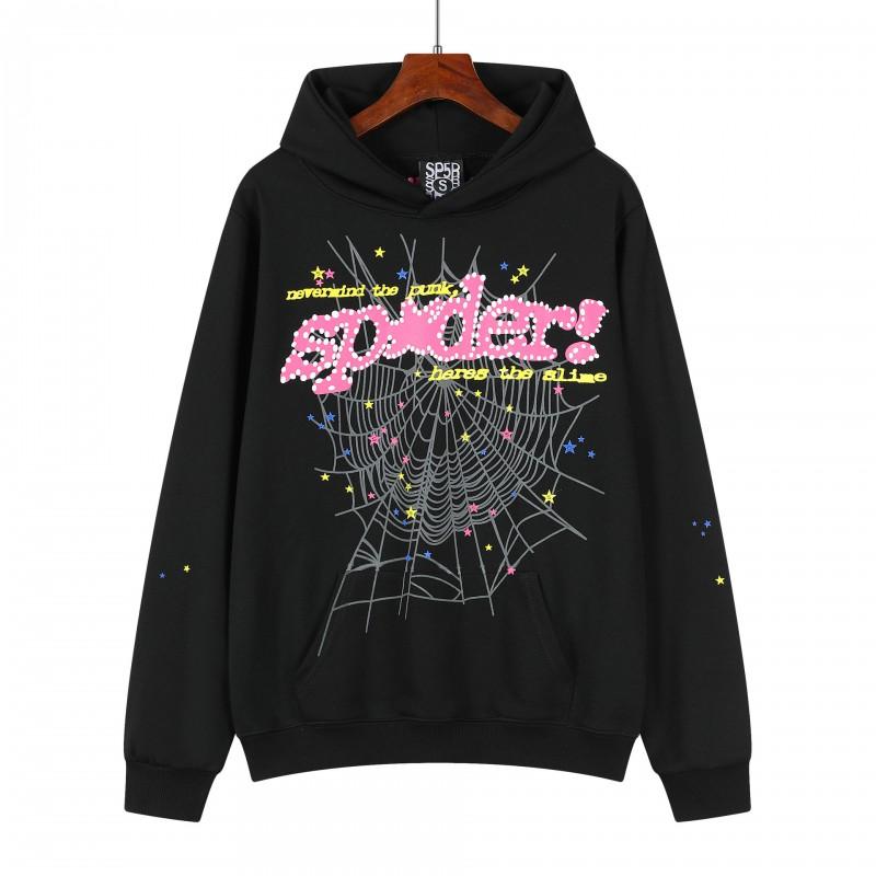 Unisex Oversized Hoodie With 3D Spider Web Print Streetwear Style Fall Casual Sweatshirt