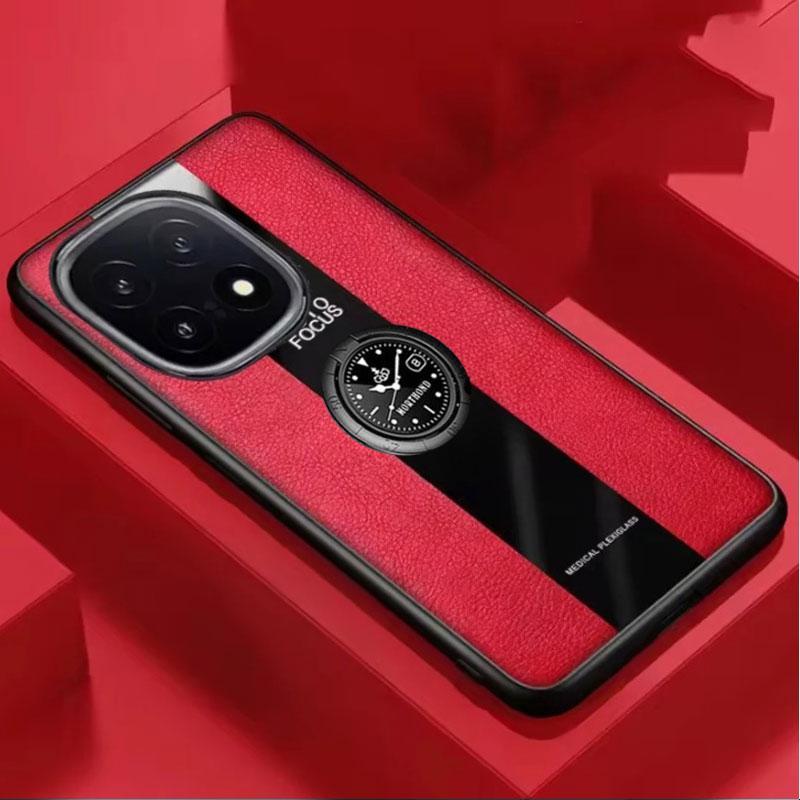 

Case For IQOO 15 PU Leather Magnetic Ring Holder Phone Cover For IQOO15 Matte Bumper Shockproof Soft Silicone Frame Cases Shell vivo iQOO 15