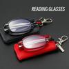 Folding Reading Glasses with Case Portable Telescopic Rotation Presbyopia Eyeglasses for Men Women Diopter Prescription