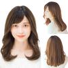 Medical Linea Storia Full Shell Natural Natural Easy To Heat No Shampooable Milky Mocha Brown Pudding Wig, Curl, Medium, Cute, Curl, Whorl, I-Shaped