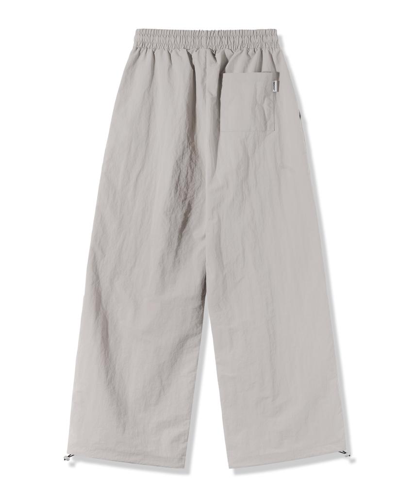 PIANER Nylon One-Pleat String Pants (Light Beige)