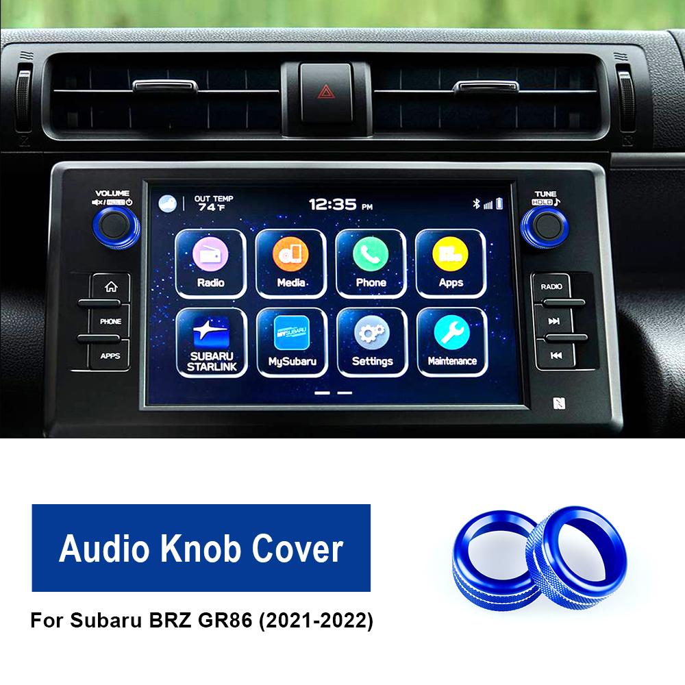 AC Switch Rings For Subaru BRZ GR86 2025 2025 2025 2025 AC Adjustment Knob Cover Navigation Audio Knob Interior Accessories Trim