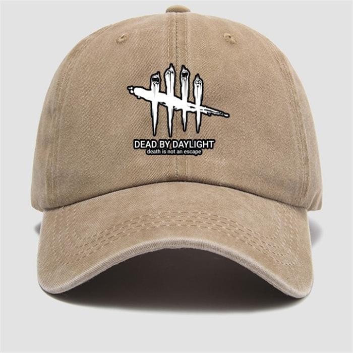 Deads By Daylight Cosplay Baseball Cap Vintage Style Washed Soft Top Denim Hat Men Women Adjustable Sports Dad Hats
