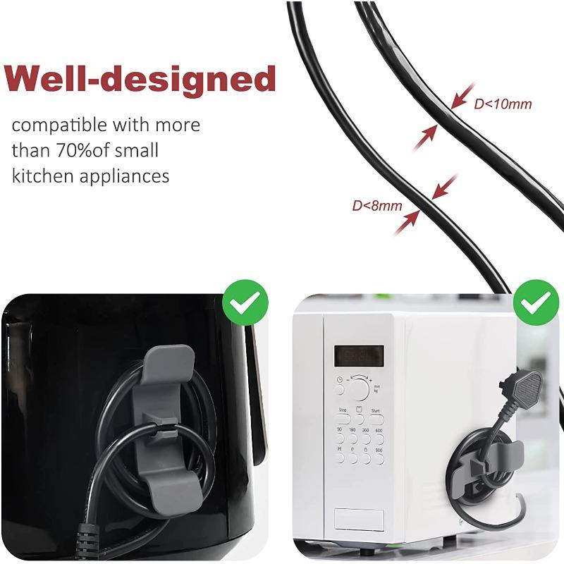 Top Quality Cord Wrapper Cable Holder Clip Clamp Cord Organizer Cables Storage For Kitchen Mixer Blender Coffee Maker Air Fryer