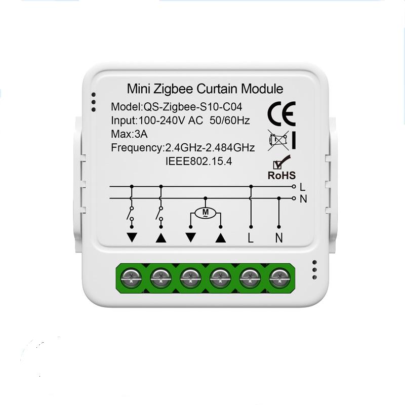 Tuya WiFi Zigbee Smart Curtain Switch Module for Roller Blinds Shutter Motor APP Control Work with Alexa Google Home Smart Life