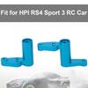 Aluminum Alloy Steering Servo Saver RC Car Upgrade Parts Fit for HPI RS4 Sport 3 RC CarBlue