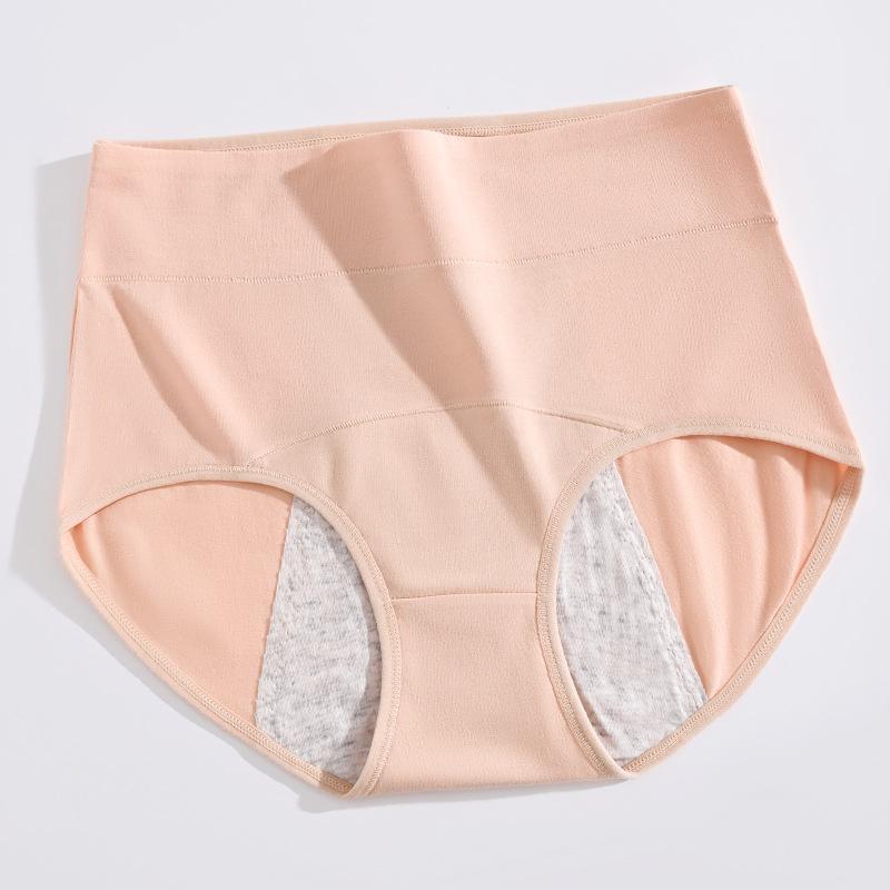 

Трусы для менструации с высокой посадкой и защитой от протеканий - Менструальное нижнее белье из чистого хлопка для женщин XXL (135-155 lbs)