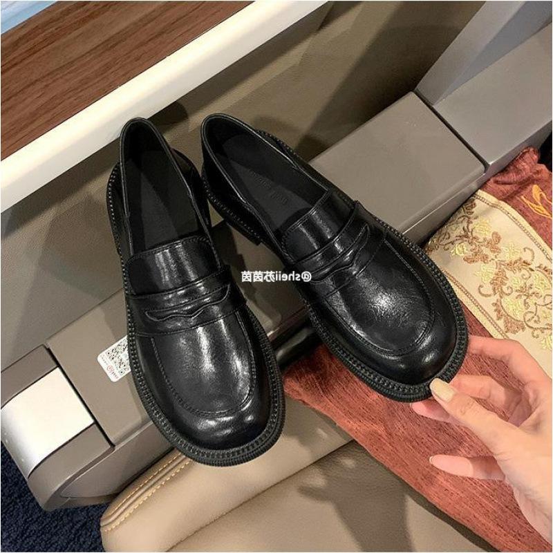Huizhou women's shoes spring and autumn new platform small leather shoes women's single shoes