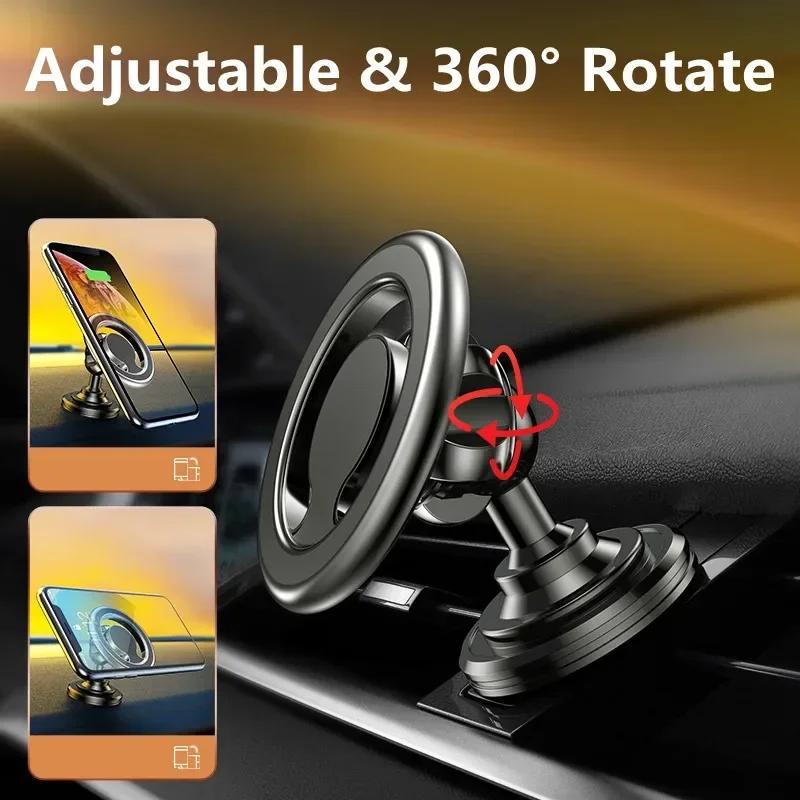 Magsafe Car Phone Holder Ring Magnetic Bracket in Car for IPhone Xiaomi Huawei Samsung Universal Phone Accessories
