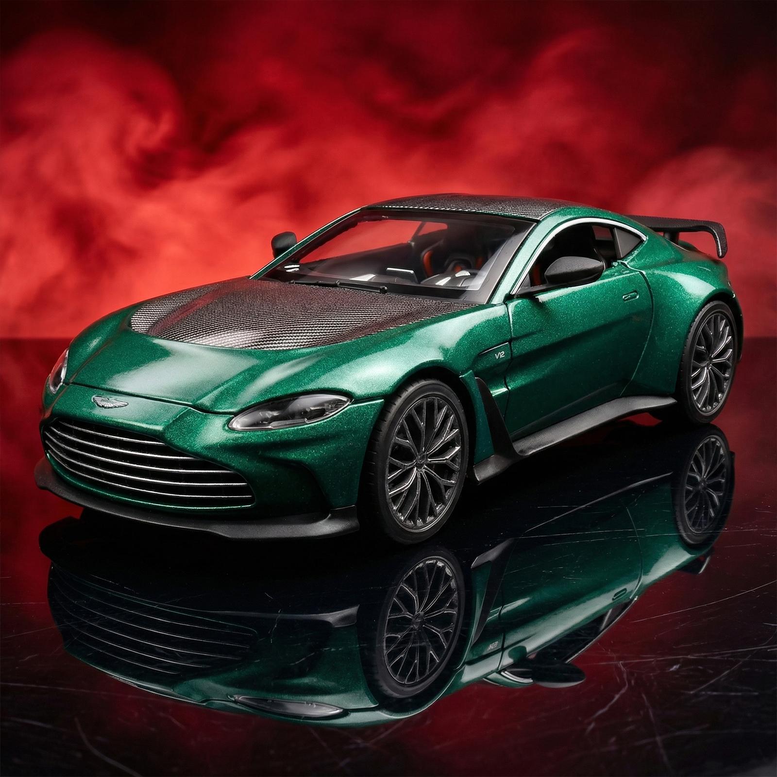 Linyi Toy Car 1:32 Aston Martin V12 Vantage Supercar Alloy Metal Diecast Model Car Collection Hobby Children's Toy Collectibles Birthday Gifts