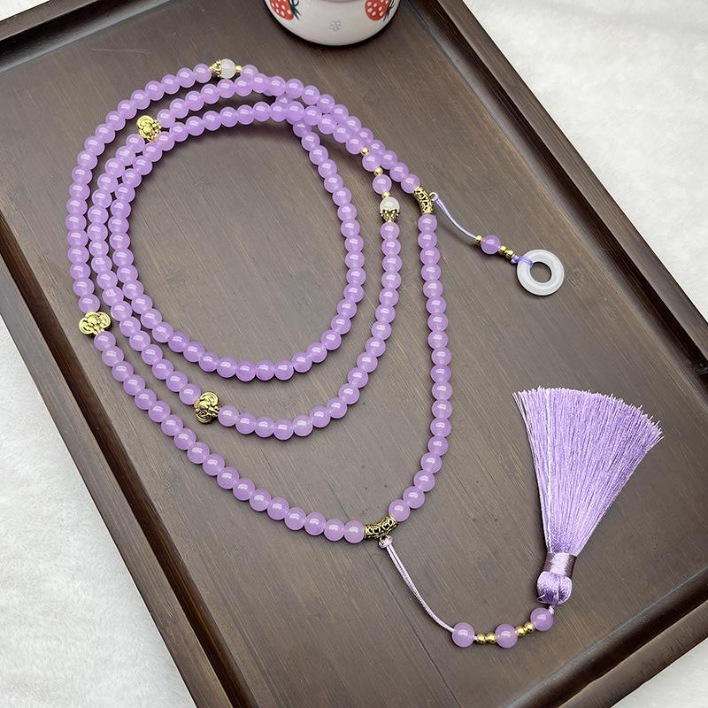 Exquisite Beaded Tassel Necklace Sweater Long Chain Necklaces Ethnic Style Women Jewelry Accessries Gift