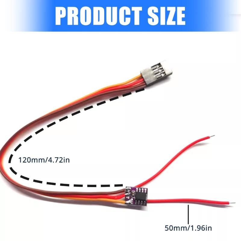 1.6A Brushed ESC for Remote Control Car and Boat Model Great for M10 N20 Gear Coreless Motor with Overheat Protections
