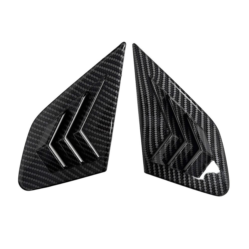 For Honda Fit Jazz 2009-2013 ABS Plastic Front Window Quarter Louver Cover Side Vent Trim Car Adhesive Accessories