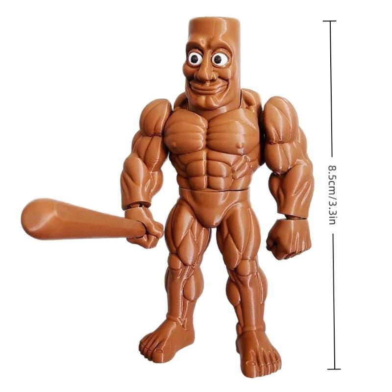 Tung Tung Tung Sahur Desk Decor Creative Funny 3D Printed Figurine Collectible Figure Tralala Toy Doll